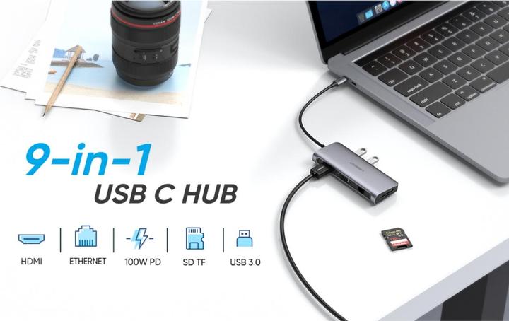 Immagine prodotto Ugreen 9 in 1 Hub (USB-C, 9 Porti)
