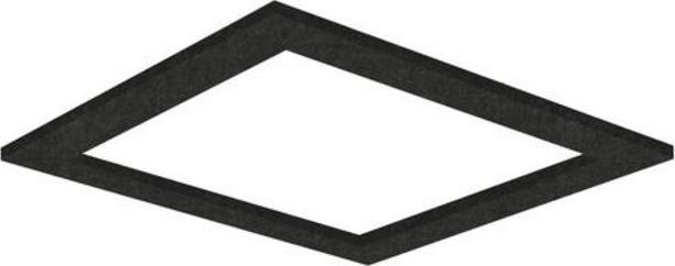 Actual product image Brumberg SILENTIUM Acoustic element with cut-out 602 mm x 602 mm, diameter 795 mm x 795 mm, smooth surface (1 pcs.)