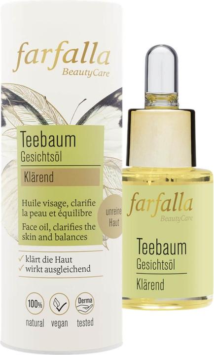 Farfalla Klärendes Gesichtsöl Teebaum (15 ml, Gesichtsöl)