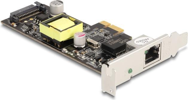 Productafbeelding Delock PCI Express x1 kaart naar 1 x 2,5 Gigabit LAN PoE+ i22 (Mini PCI Express)