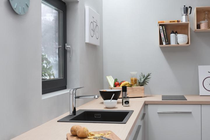 Produktbild hansgrohe HG Einbauspüle 450 S510-F450 steingrau (Einbauspüle, 51 cm, 56 cm)