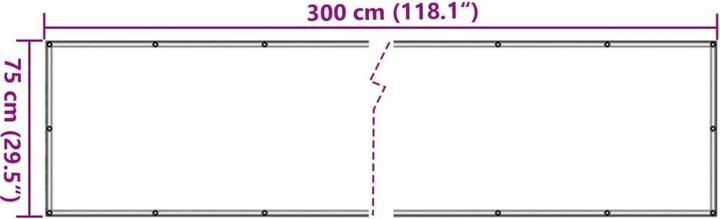 Produktbild VidaXL Balkon-Sichtschutz 100 % Polyester-Oxford (2400 cm)