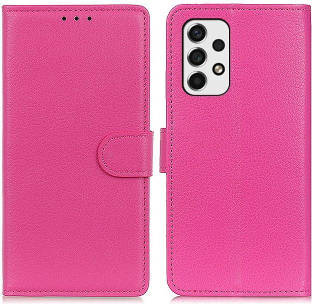 Actual product image MU Classic Litchi Leather Bookcover Series (Samsung Galaxy A53 5G)