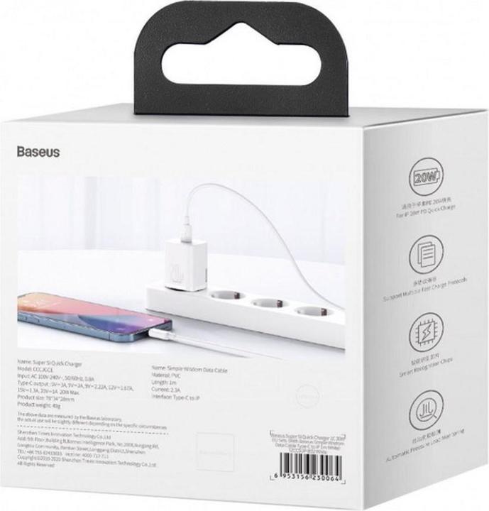 Image du produit Baseus Chargeur rapide Super Si Set (20 W)