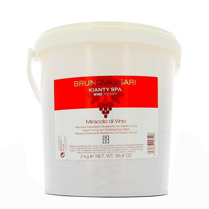 Actual product image Bruno Vassari Kianty Spa Grape Firmness Body Remodeling Body Cream Mask - 2000 Grams (Body cream)