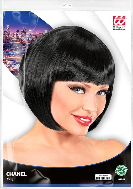 Actual product image Widmann SCHWARZE CHANEL PERÜCKE in Polybag