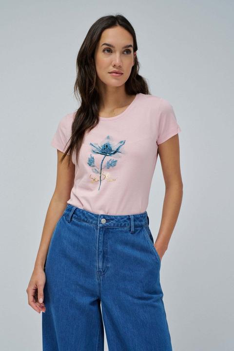 Salsa Jeans T-Shirt Graphic Flower Print T-Shirt