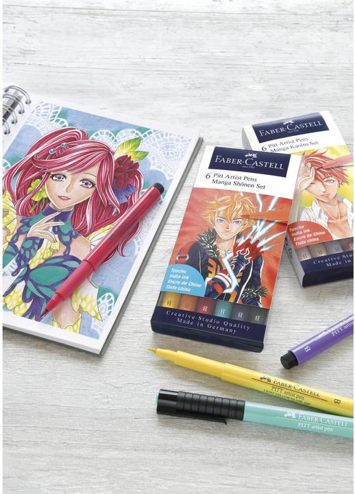 Produktbild Faber-Castell Pitt Artist Manga Shôjo (Mehrfarbig, 6 x)