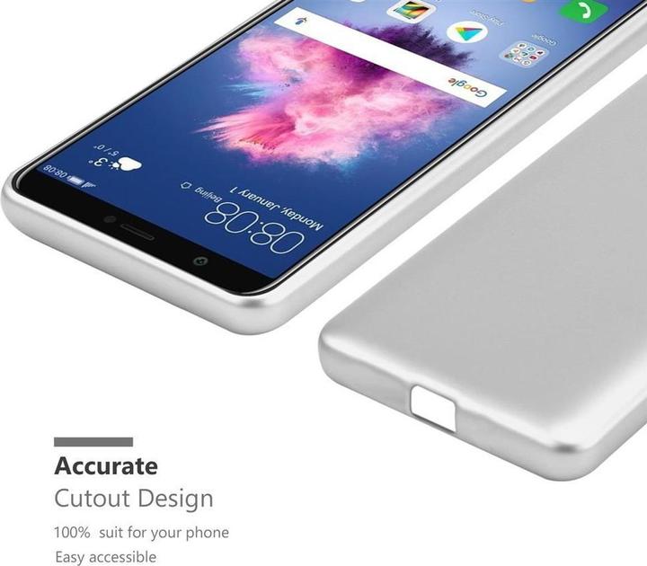 Actual product image Cadorabo TPU Matt Metallic Cover (Huawei Enjoy 7S, Huawei P Smart (2018))