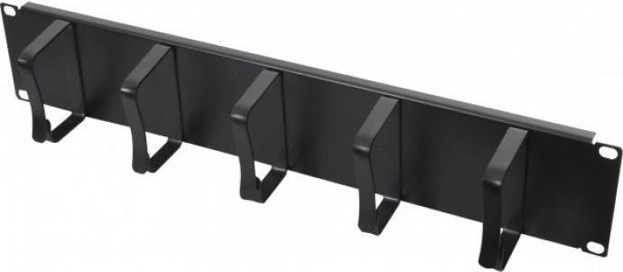 Dexlan 19" Rangierfrontplatte 5x60mm 2 HE schwarz
