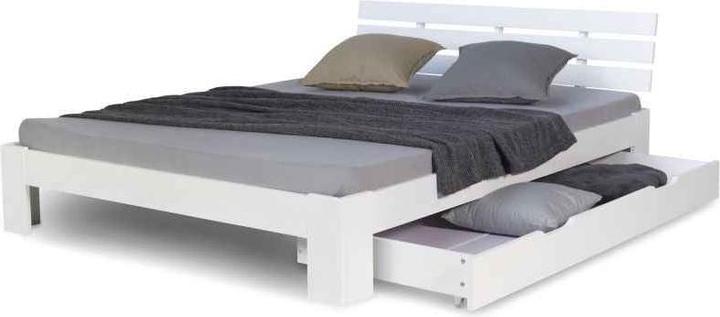 Produktbild Homestyle4u Holzbett mit Bettkasten & Lattenrost (140 x 200 cm)