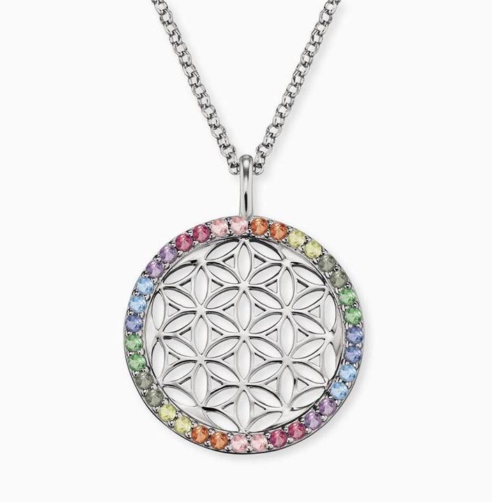 Produktbild Engelsrufer Halskette Lebensblume (925er Silber rhodiniert, 50 cm)