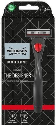 Actual product image Wilkinson Barber's Style The Designer Razor for Men Precision Razor Handle 1 Blade Refill