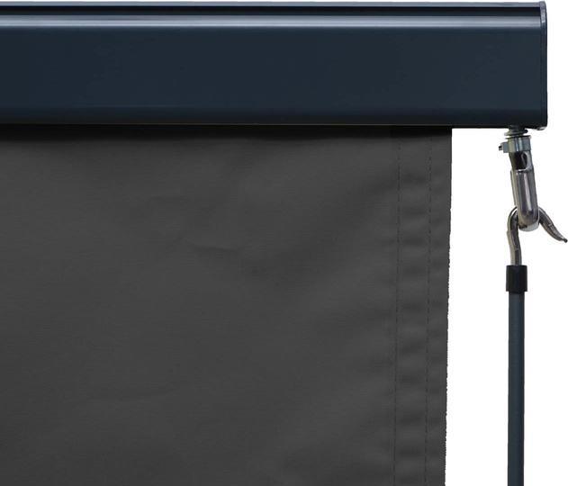 Produktbild Mendler Vertikalmarkise, Senkrechtmarkise Sichtschutz Aussenrollo Rollo, UV-Schutz 50 Stoff - 250x140cm, sch (1.40 m)