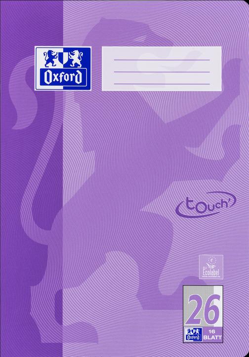 Actual product image Oxford Exercise book, A4, ruling 26 (A4, Checked, Hardcover)