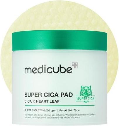 Medicube Super Cica Pad Cica X Heart Leaf Vegan Certified 70 Pads (Panni pulizia, 70 ml)