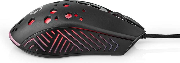 Actual product image Nedis Gaming Mouse | Wired | 800 / 1200 / 2400 / 3200 / 4800 / 7200 dpi | Adjustable DPI | Anz (Cable)