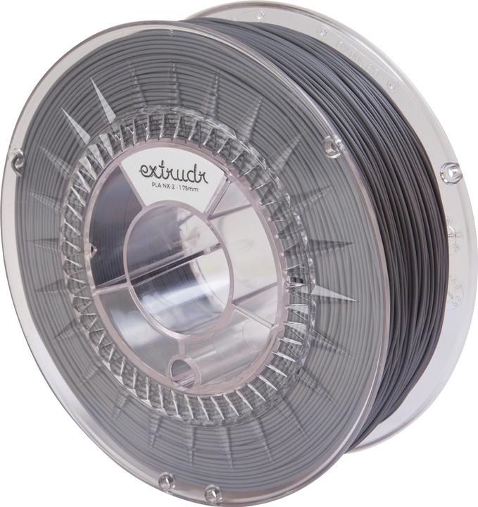 Actual product image Extrudr PLA NX2 Anthracite 1.75 mm 1.100 g (PLA, 1.75 mm, 1 g, Grey)