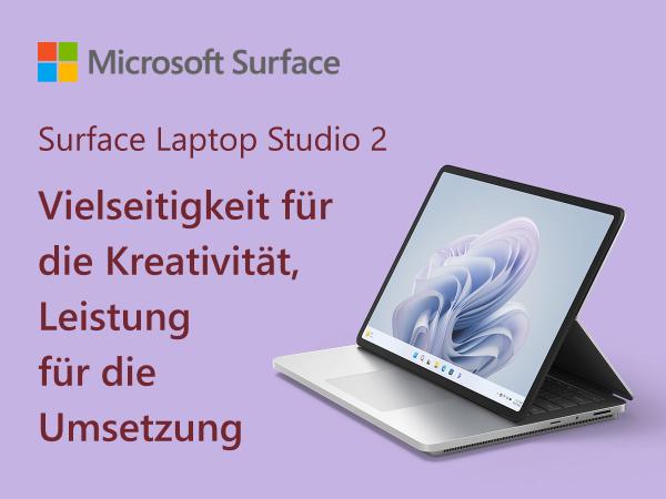 Actual product image Microsoft Surface Laptop Studio 2 (14.40", Intel Core i7-13700H, 32 GB, 1000 GB, CH)