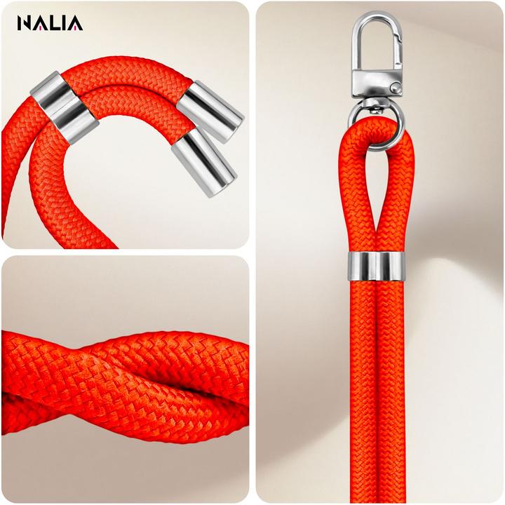 Image du produit Nalia HoldMe Lanyard Handykette – Universal Trageband für Smartphones - Verstellbar, Soft & Elastisch