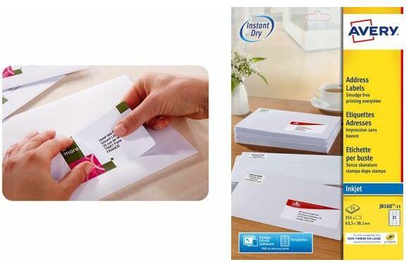 Image du produit Avery Etiquette d'adresse jet d'encre