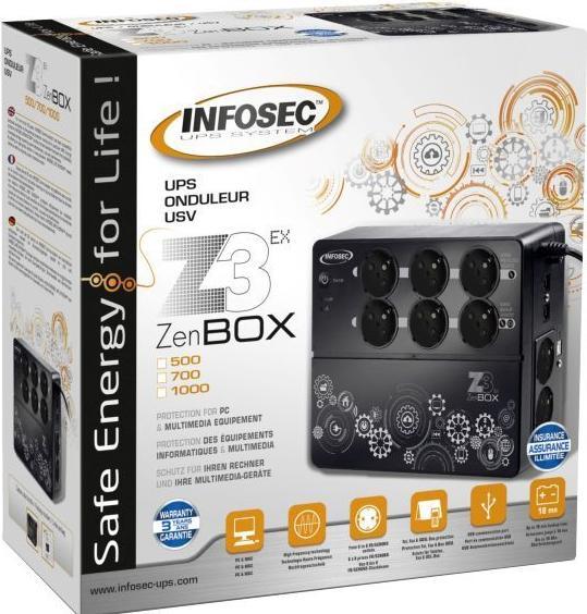 Produktbild Infosec Z3 Zenergy Box 700 (700 VA, 360 W)