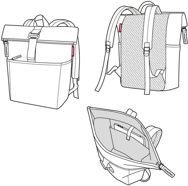 Immagine prodotto reisenthel Zaino per il tempo libero Rolltop zaino Twist caffè (22 l)