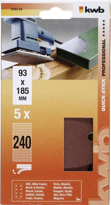 Produktbild kwb Quick-Stick Schleifstreifen (240)