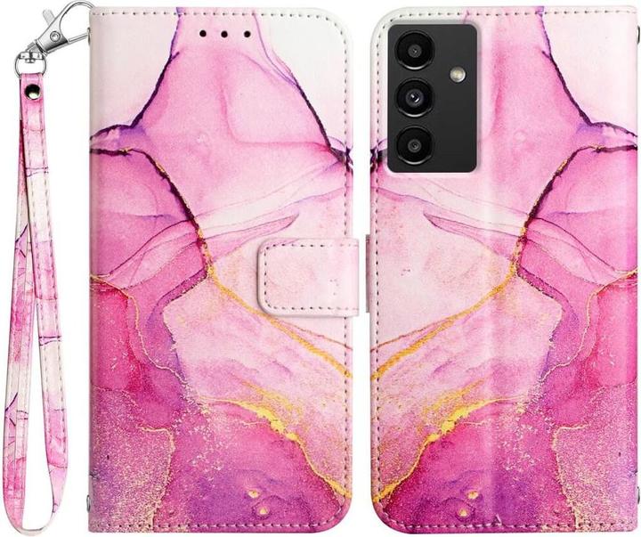 Produktbild Cover-Discount Galaxy A54 - Leder Hülle pink Marble (Samsung Galaxy A54 5G)