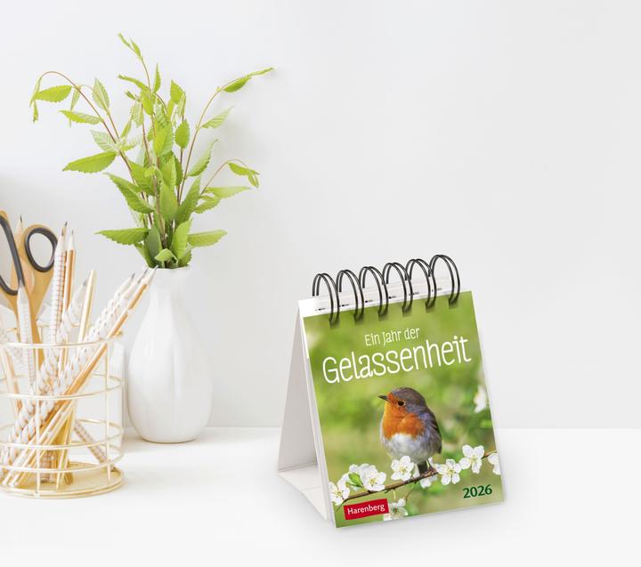 Actual product image Harenberg Ein Jahr der Gelassenheit Mini-Geschenkkalender 2026 (Hardcover, German)