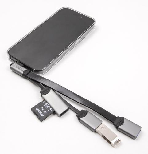 Image du produit Delock 2 Port USB Hub inklusive SD und Micro SD Card Reader (USB-C, 4 Ports)