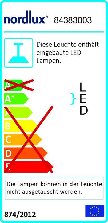 Energy Label Nordlux DTE glass (980 lm)