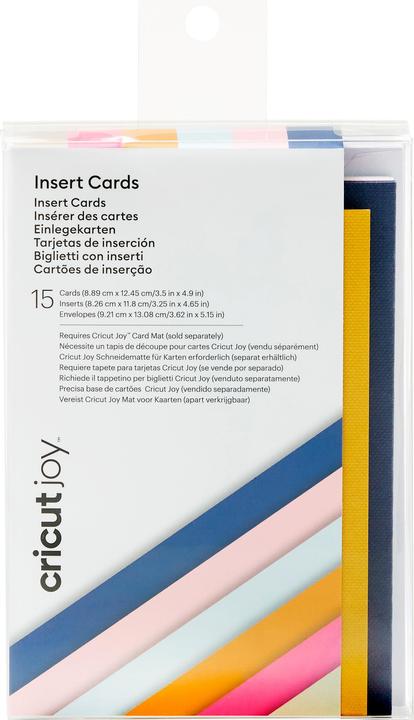 Cricut Carte vierge Joy or/bleu foncé/gris clair, 15 pièces (15 pcs)