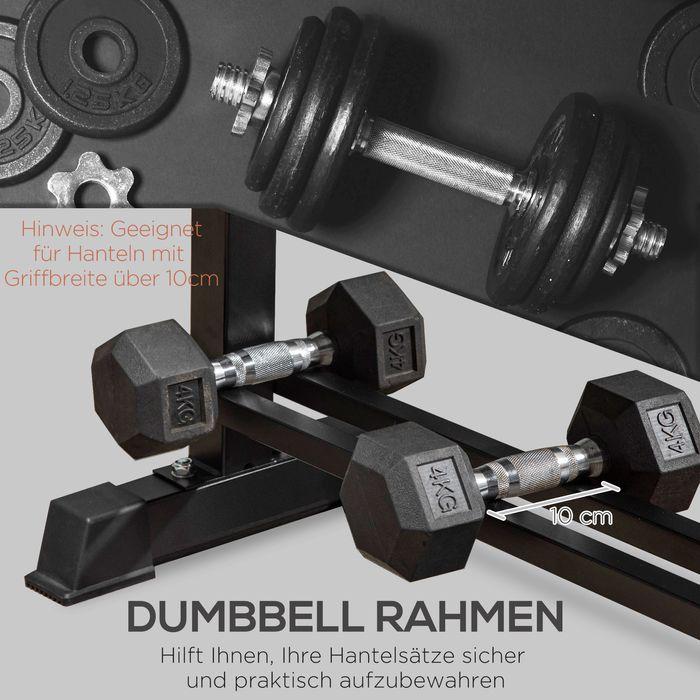Produktbild Swisshandel24 Multifunktion Hantelbank Kraftstation Gewicht bis 150 kg Trainingsbank Metall Kunstleder Schwarz 118