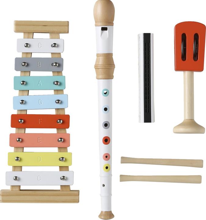 Produktbild Vertbaudet 4-teiliges Set Kinder Musikinstrumente, Holz FSC®