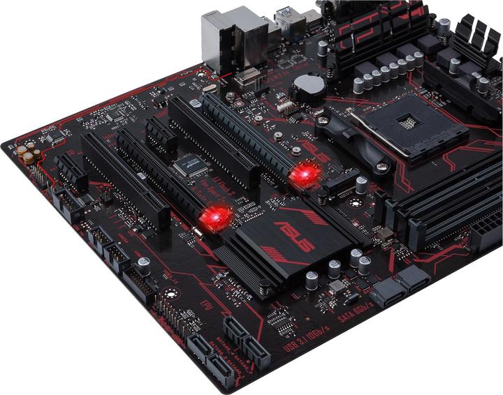 Actual product image ASUS Prime B350-Plus (AM4, AMD B350, ATX)