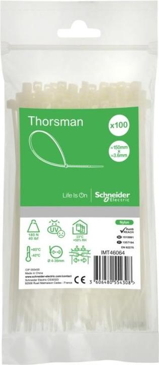 Produktbild Schneider Electric APC Thorsman Kabelbinder (Kunststoffkabelbinder, 150 mm, 100 Stk.)