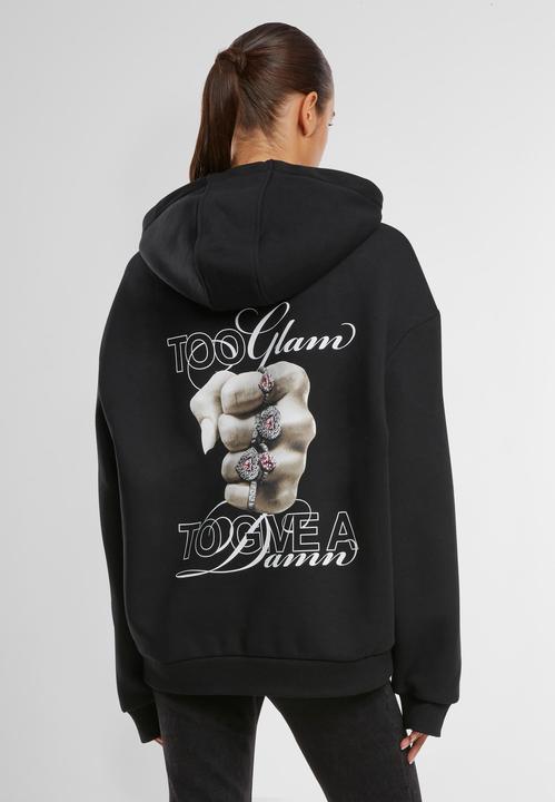 Actual product image Miss Tee Give A Damn Ladies Fluffy Hoody - 174147 (4XL)