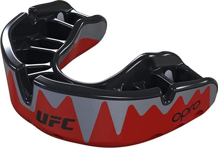Opro Self-Fit UFC Platinum - Red/Silver/Black (One size)