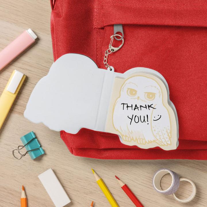 Actual product image Paladone Products Harry Potter Keychain Hedwig fluffy Notepad
