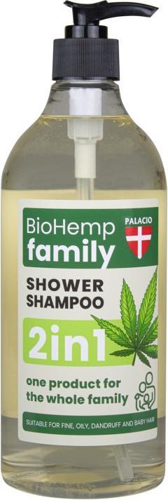 Palacio BioHemp Dusch-Shampoo fuer die ganze Familie 2in1 (750 ml)
