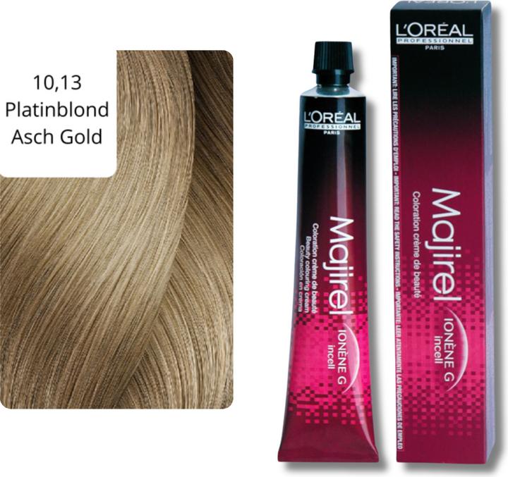 Produktbild L'Oréal Professionnel Majirel (10/13 Platinblond Asch Gold)