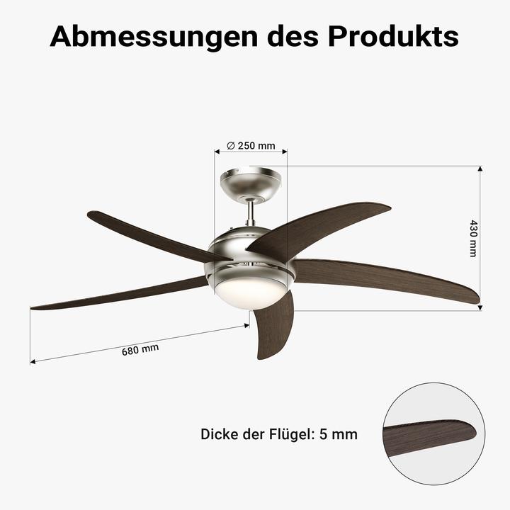 Produktbild Wiltec Deckenventilator (55 dB)