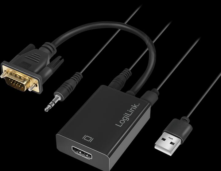 Immagine prodotto LogiLink CV0060 - Convertitore VGA con audio e HDMI (HDMI, 20 cm)