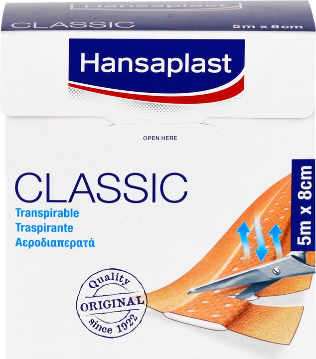 Produktbild Hansaplast Classic 5 m x 8 cm Pflaster, 1 St. Pflaster (1 x)