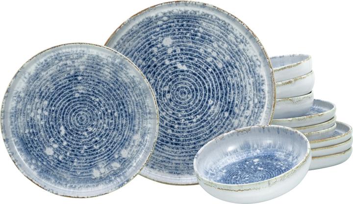 blue and white