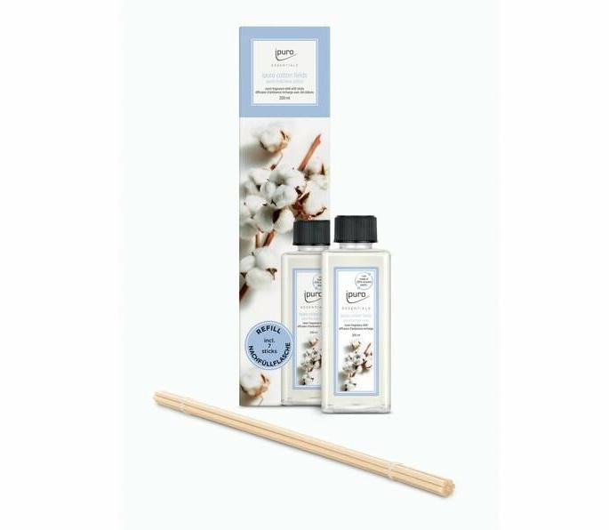 Immagine prodotto Ipuro Cotton Fields Fragrance Stick Ricarica con bastoncini 200 ml (200 ml)