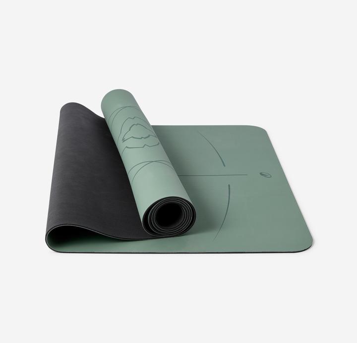 Actual product image Kimjaly Yogamatte extrem rutschfest 185 cm × 65 cm × 4 mm - dunkelgrün (4 mm)