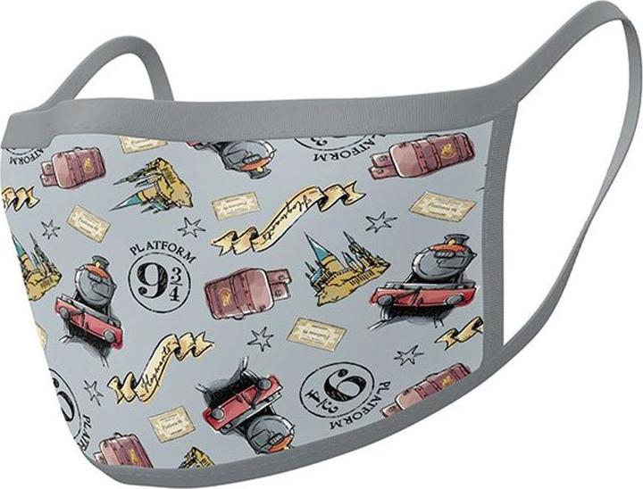 Produktbild Pyramid Harry Potter: Mundschutz Hogwarts Symbols (2er Set) (2 x)