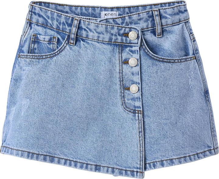 Jonen Asymmetrischer Mädchen Jeans-Skort (146)